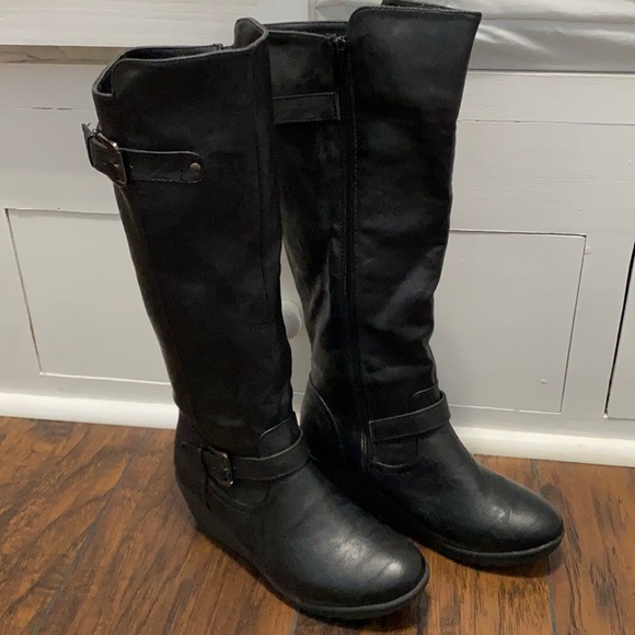 Bucco NEW Connelly black wedge boot 7 - Picture 2 of 14